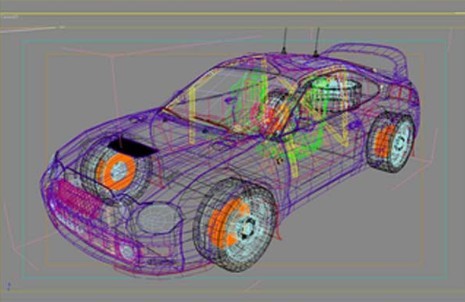 三维汽车动画模型1